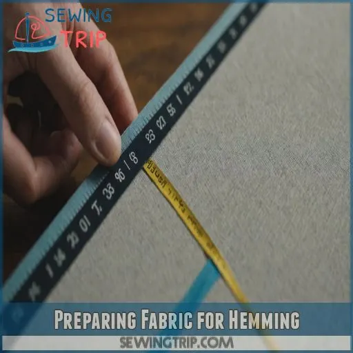 Preparing Fabric for Hemming