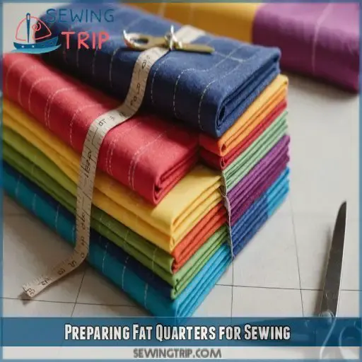 Preparing Fat Quarters for Sewing