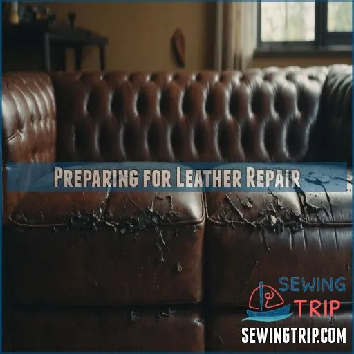 Preparing for Leather Repair