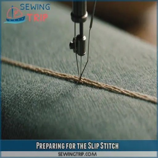 Preparing for the Slip Stitch