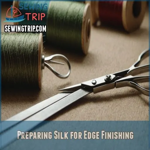 Preparing Silk for Edge Finishing