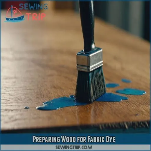 Preparing Wood for Fabric Dye