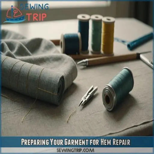 Preparing Your Garment for Hem Repair