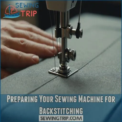 Preparing Your Sewing Machine for Backstitching