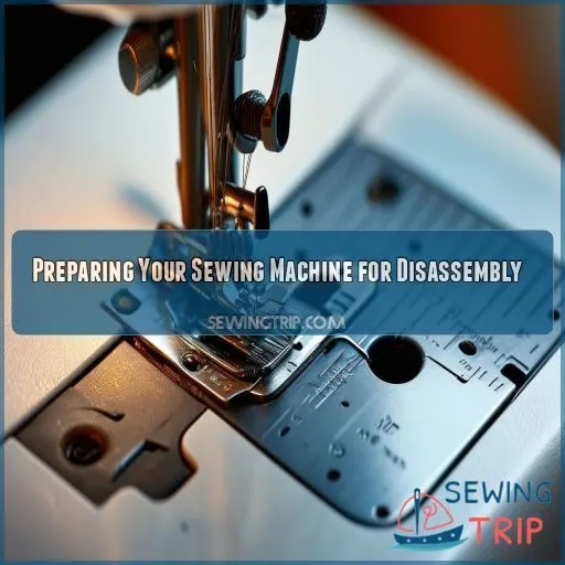 Preparing Your Sewing Machine for Disassembly