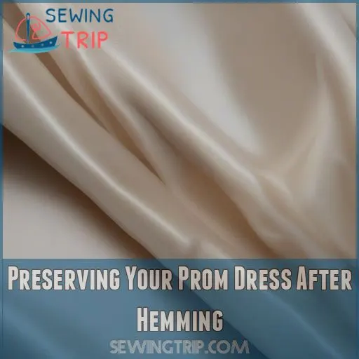 Preserving Your Prom Dress After Hemming