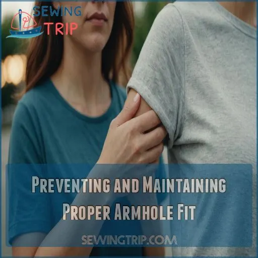 Preventing and Maintaining Proper Armhole Fit