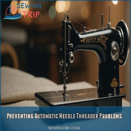 Preventing Automatic Needle Threader Problems Preventing Automatic Needle Threader Problems