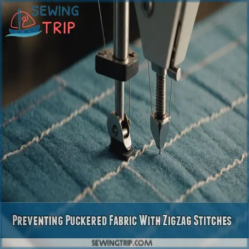 Preventing Puckered Fabric With Zigzag Stitches