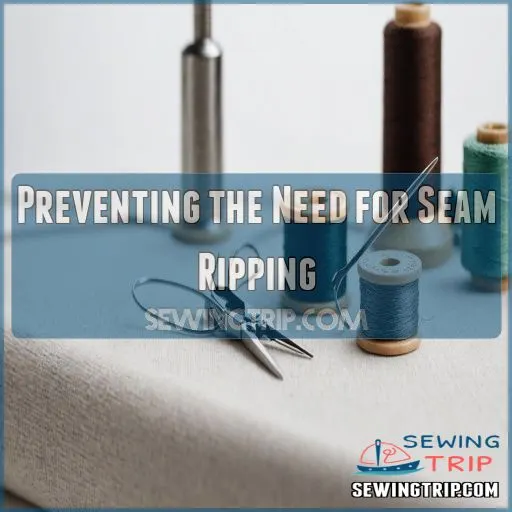 Preventing the Need for Seam Ripping