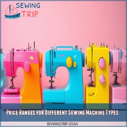 Price Ranges for Different Sewing Machine Types