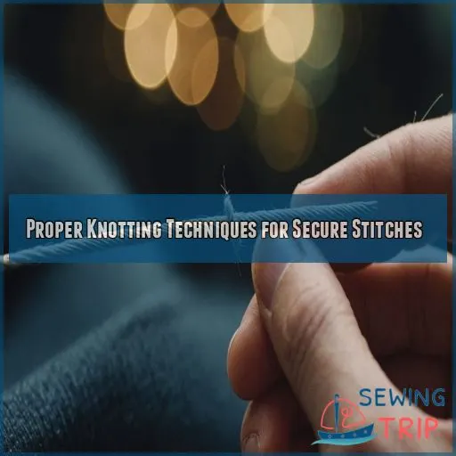 Proper Knotting Techniques for Secure Stitches