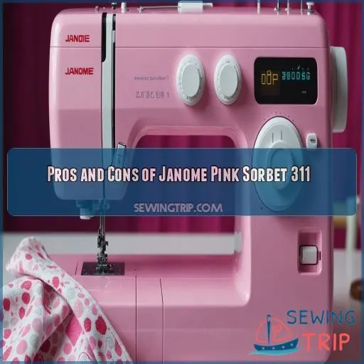 Pros and Cons of Janome Pink Sorbet 311