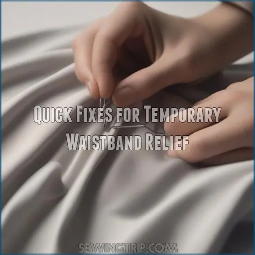 Quick Fixes for Temporary Waistband Relief