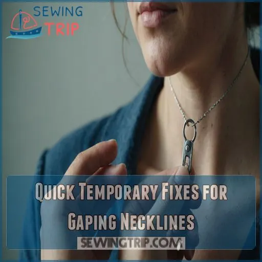 Quick Temporary Fixes for Gaping Necklines