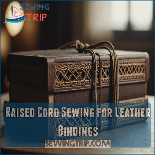 Raised Cord Sewing for Leather Bindings