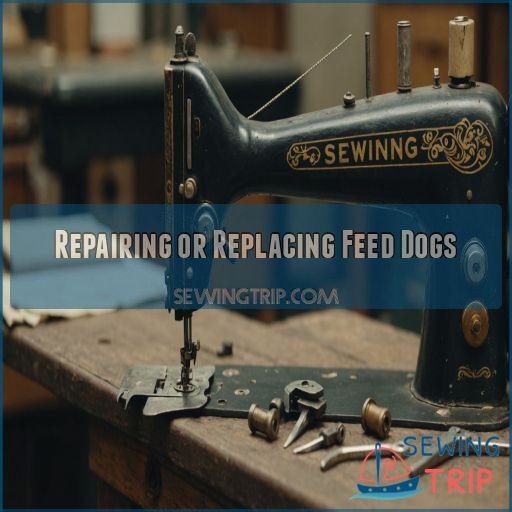 Repairing or Replacing Feed Dogs Repairing or Replacing Feed Dogs