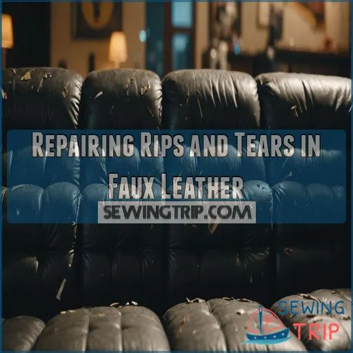 Repairing Rips and Tears in Faux Leather