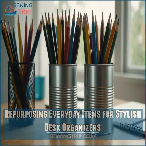 Repurposing Everyday Items for Stylish Desk Organizers