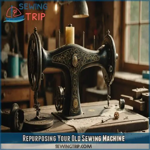 Repurposing Your Old Sewing Machine Repurposing Your Old Sewing Machine