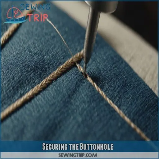 Securing the Buttonhole