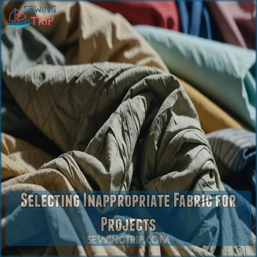 Selecting Inappropriate Fabric for Projects