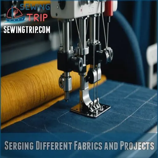 Serging Different Fabrics and Projects