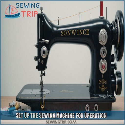 Set Up the Sewing Machine for Operation