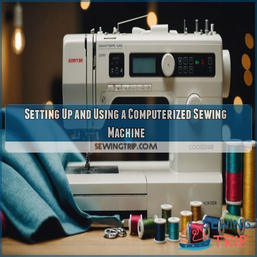 Setting Up and Using a Computerized Sewing Machine