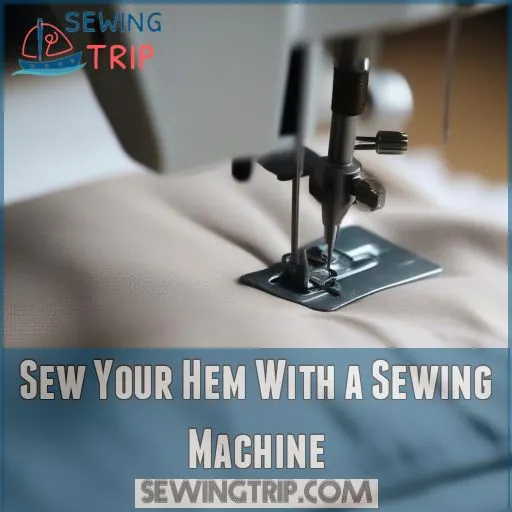 Sew Your Hem With a Sewing Machine