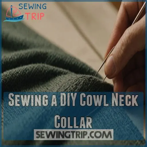 Sewing a DIY Cowl Neck Collar