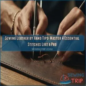 Sewing leather by hand tips