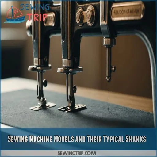 Sewing Machine Models and Their Typical Shanks