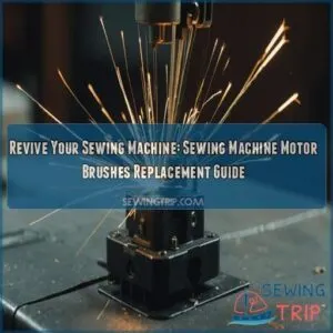 Sewing machine motor brushes replacement