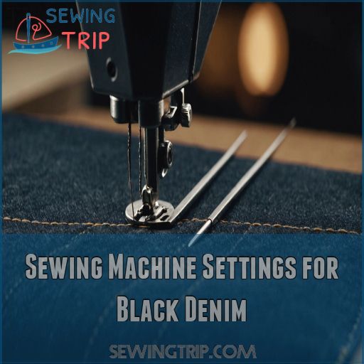 Sewing Machine Settings for Black Denim