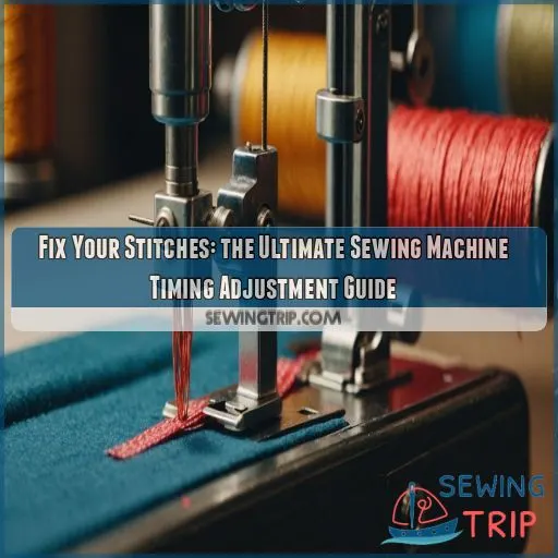 Sewing machine timing adjustment guide