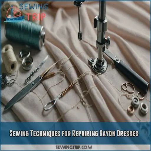 Sewing Techniques for Repairing Rayon Dresses