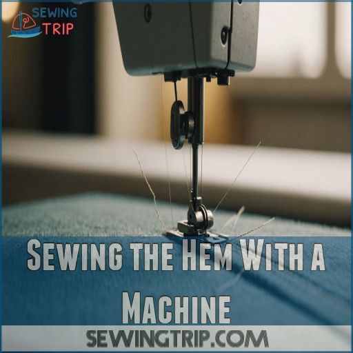 Sewing the Hem With a Machine Sewing the Hem With a Machine