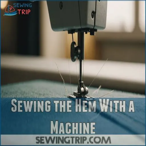 Sewing the Hem With a Machine