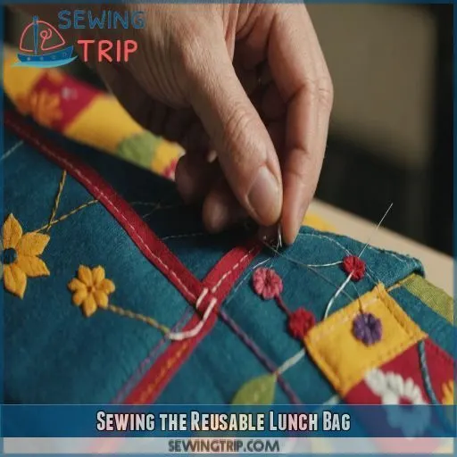 Sewing the Reusable Lunch Bag