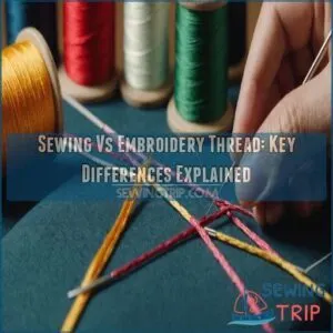 sewing vs embroidery thread