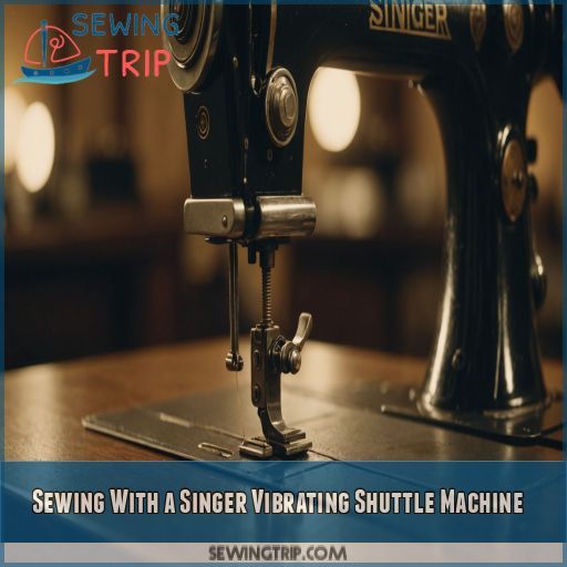 Sewing With a Singer Vibrating Shuttle Machine