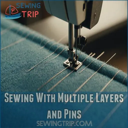 Sewing With Multiple Layers and Pins