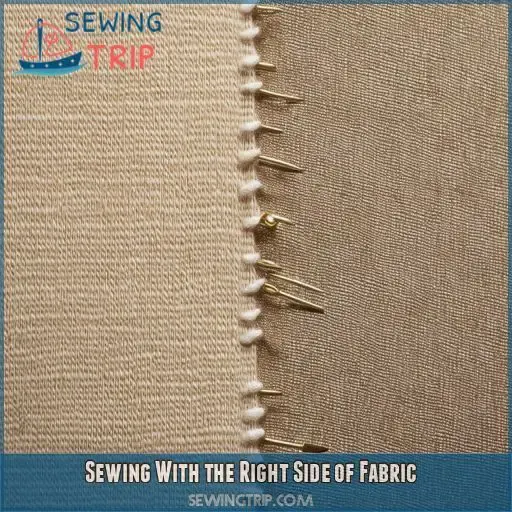 Sewing With the Right Side of Fabric