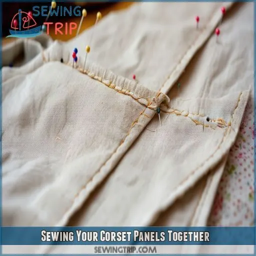 Sewing Your Corset Panels Together