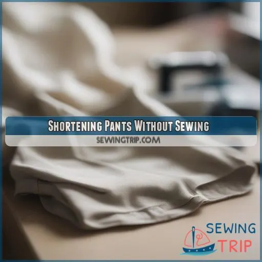 Shortening Pants Without Sewing