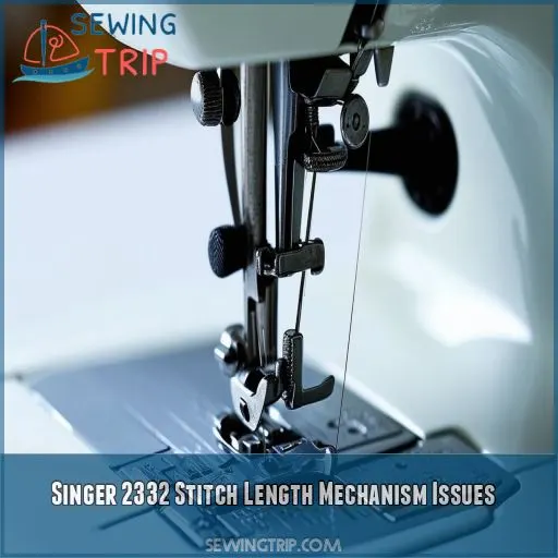 Singer 2332 Stitch Length Mechanism Issues