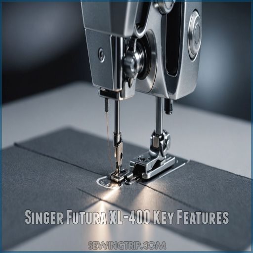 Singer Futura XL-400 Key Features Singer Futura XL-400 Key Features