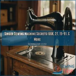 Singer sewing machine with circular feed wheel