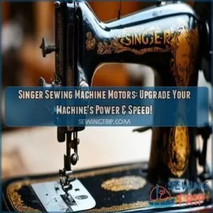 Singer Sewing Machine With External Motor